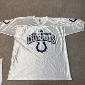 NFL‎ Colts Peyton Manning 2006 Conference Champions jersey T Shirt White Men XL